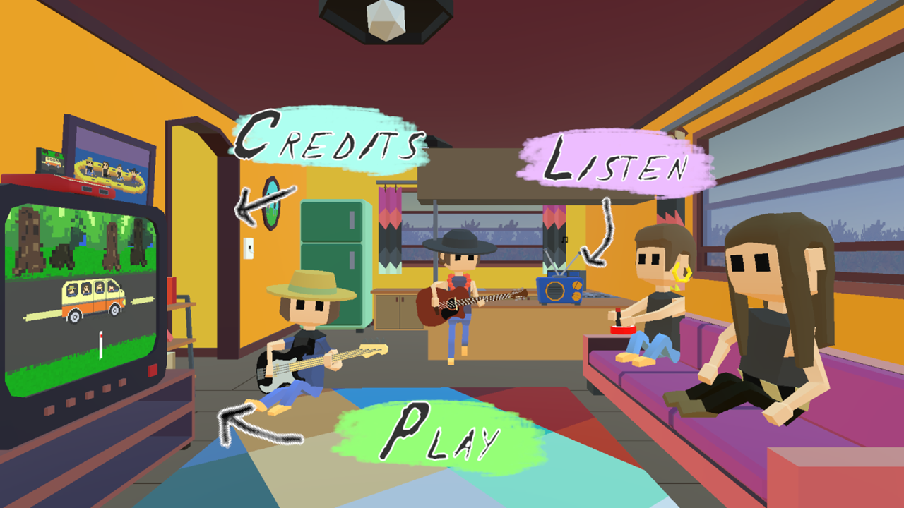 Hussy Hicks game selection screen